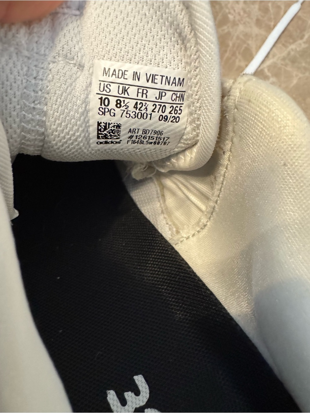 Adidas CrazyFlight Bounce 3 White Gum Volleyball Shoes BD7906 Womens Size 10 - Picture 5 of 7